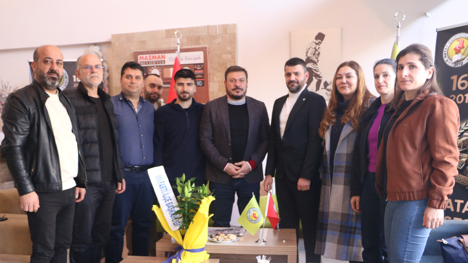 İYİ Parti’den Hatay Gazeteciler Cemiyeti’ne Ziyaret